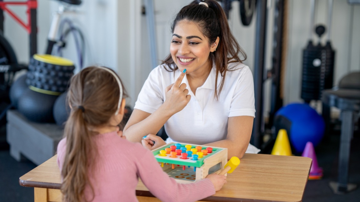 Speech therapy illustration